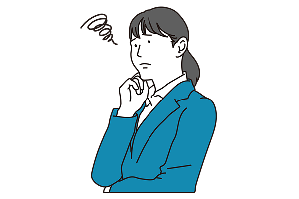 考える様子