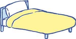 ベッドのイラスト