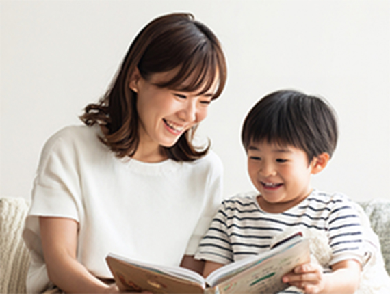 親子の画像(小学生)