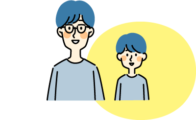 親子のイラスト