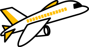飛行機のイラスト