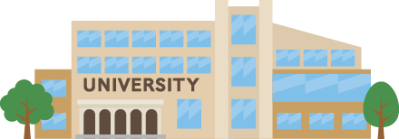 日本の大学のイラスト