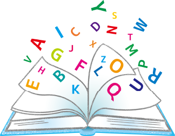 英語のテキストのイラスト