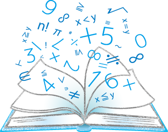 数学のテキストのイラスト